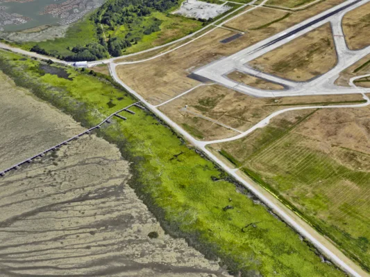 Aerial view of airport e1755232811459