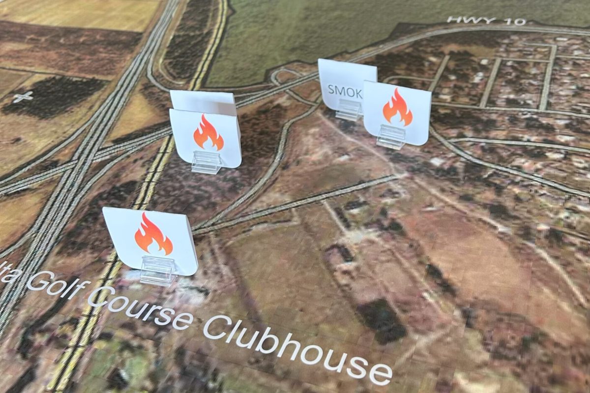 City of Delta Emergency Exercise simulating a fire scenario.